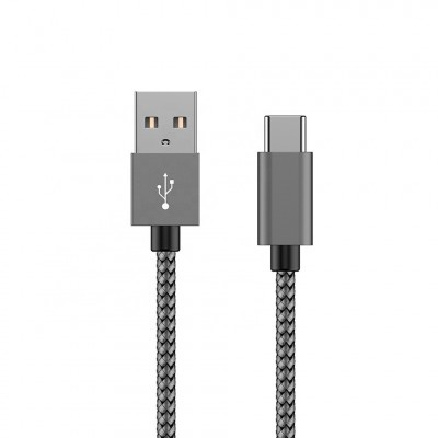 2020 new design cable manufacturer nylon braided 2.4A 3A usb c cable fast charging type-c data cable for mobile accessories